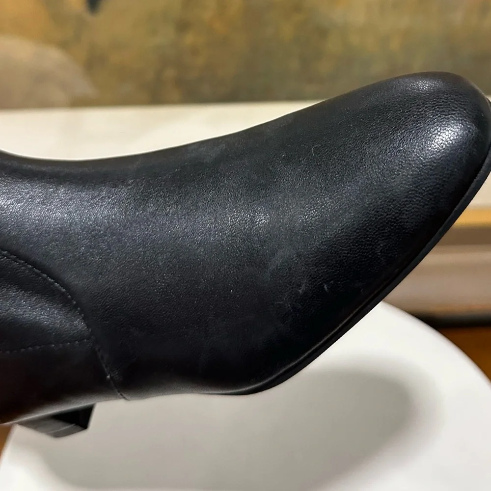 🌹STUART WEITZMAN🌹 Black Lowland Over-the-knee Leather Boots Size: 4B
